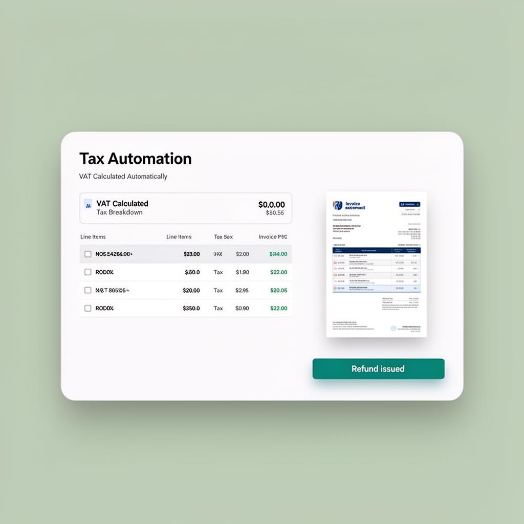 Tax and ops, handled natively.